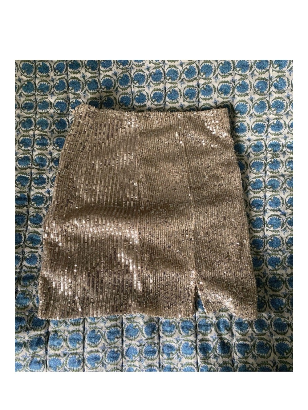 love on a hanger Gold Sequin Mini Skirt
